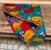 Vintage Kantha Quilt: Handmade Indian Patchwork Throw Blanket, Colorful Blue Ethnic Throw