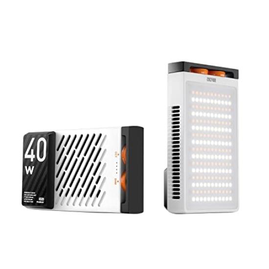 Flagship ZHIYUN FIVERAY M40 40W LED Video Adjustable for YouTube Live and Video Recording [Official Store] Light, Compact, Rechargeable,