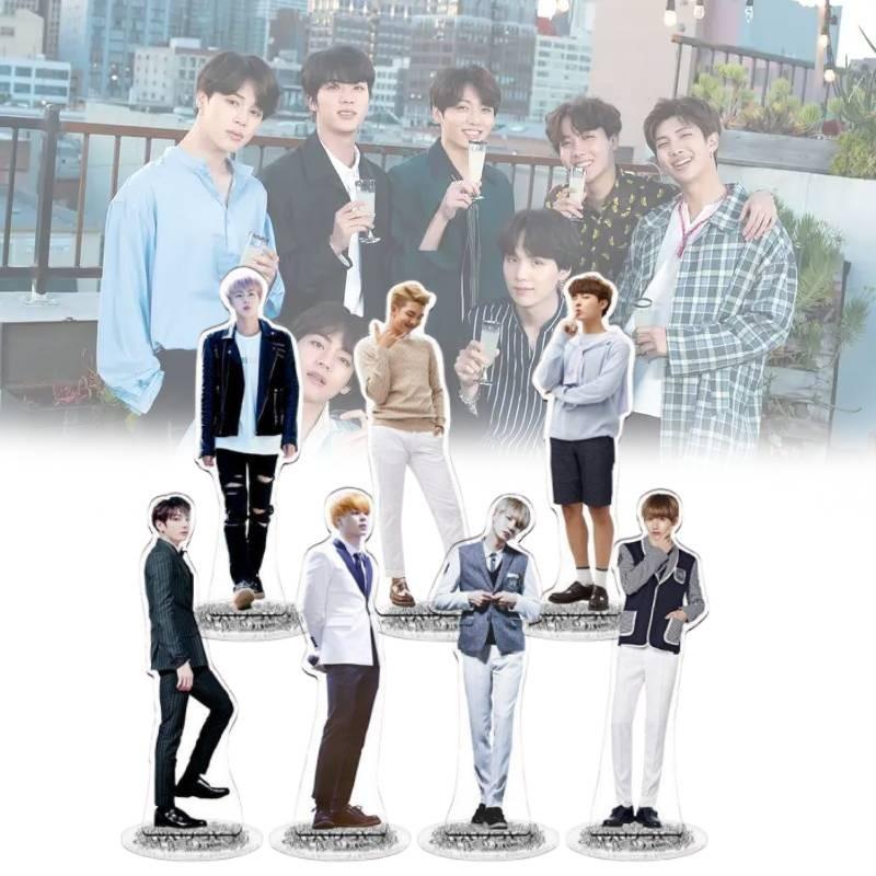 Kpop Star Bts Bangtan Boys Acrylic Stand Figure Double Side Home Table Decor