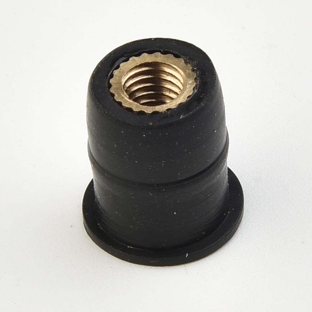 Piese Piuliță Parbriz de Înlocuire 10 buc Aluminiu Anodizat Motocicletă Cauciuc