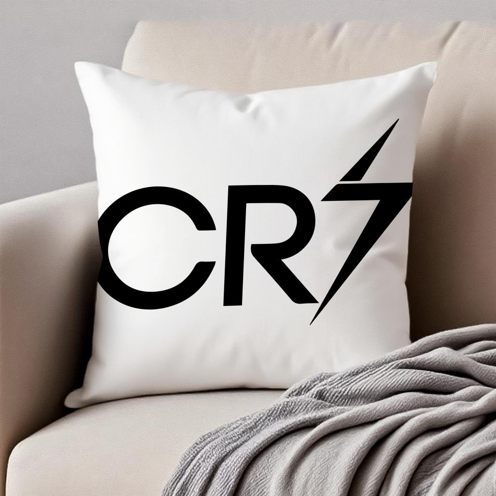 Legendary CR7 CCristiano Ronaldo Cushion Cover Pillowcase Antidustmite Invisible Zipper Short Plush Sofa Cushion