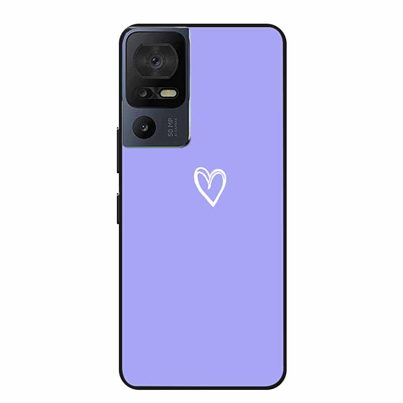 Für TCL 40 SE Handyhülle 40SE Hülle Schwarzes Silikon Weiche Rückseite Hülle Für TCL 40 SE Hülle Funda Für TCL40SE Capa 6.75" Schale