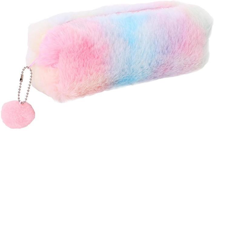For Pencil Bag Pencil Pouch Cute Plush Pencil Case Large Capacity Girls Kids Cute Stationery