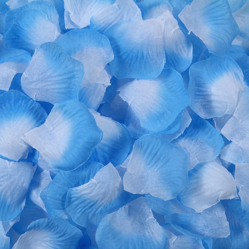 Romantische Rosenblätter - Vlies, Handgestreute Kunstblumen für Geburtstags- oder Hochzeitsdekorationen