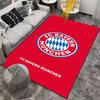 Red Carpet with FC Bayern München Logo and Blue Diamond Pattern Design Suitable for Use As an Anti-slip for Living Room Bedroom Sofas