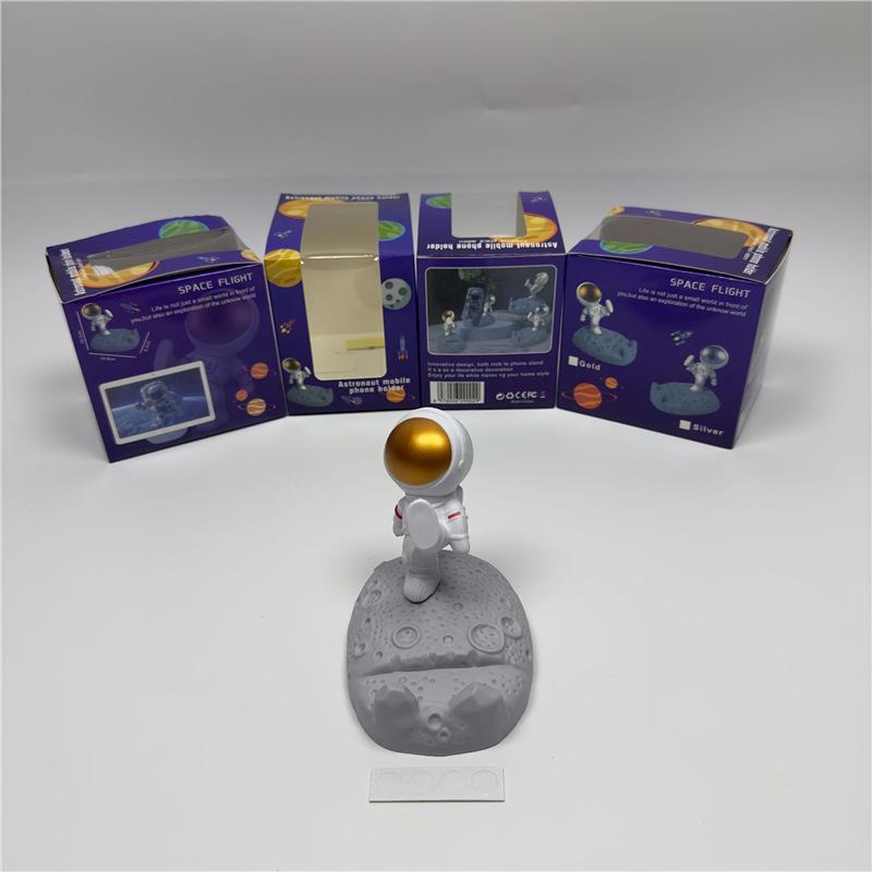 Creative Astronaut Phone Holder & Figurine - Desktop Plastic Décor Gift Standard