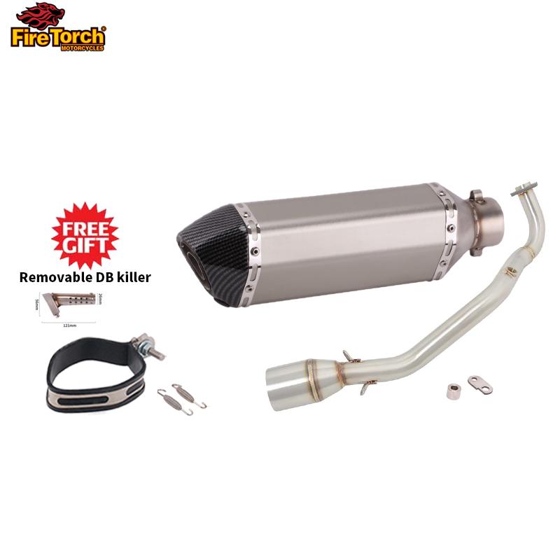Slip On For YAMAHA Cygnus Gryphus 125cc Full System Motorcycle Exhaust Escape Moto Front Pipe Muffler With Reomvable DB Killer