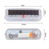 2pcs Car Strobe Light Wiring-free Solar Alarm Lights Led Warning Security System Flash Lamp