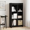 Bookshelf Black Oak 59 x 30 x 111 cm Engineered Wood