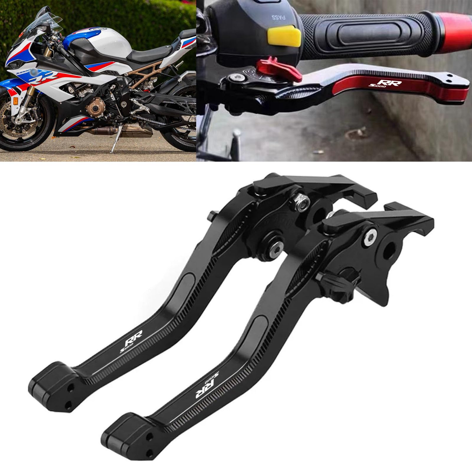 DOMOPAY ДЛЯ S1000RR s1000rr Мотоаксессуары S1000RR s1000rr (2020-2022 2023 2024) Ручка тормоза сцепления Складной рычаг тормоза сцепления (черный) чёрный