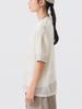 Beams Boy S/S Tee Sheer Line Short Sleeve Women's OFF_WHT FREE