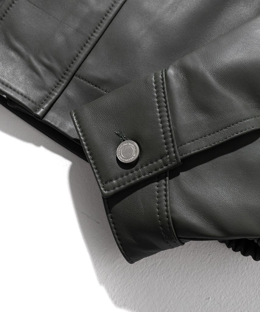Massnoun Lambskin Oversized Bomber Leather Jacket Mftlj001-Ov