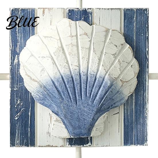 American Country Home Art 3D Beach Wooden Frame Wall Art  Coastal Style Starfish/Conch/Shell Decor  Ocean House Ornaments Inspired Mount Decor