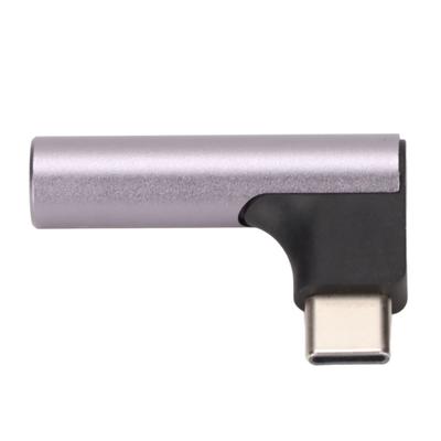 Type C To 3.5mm Headphone Adapter DAC Chip Support 32bit 384KHz Type C To 3.5mm Adapter Gray