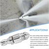 Stainless Steel Rotating Sewer Jetter Nozzle for High Pressure Drain Cleaning with Quick Connect Adapter to 5000PSI