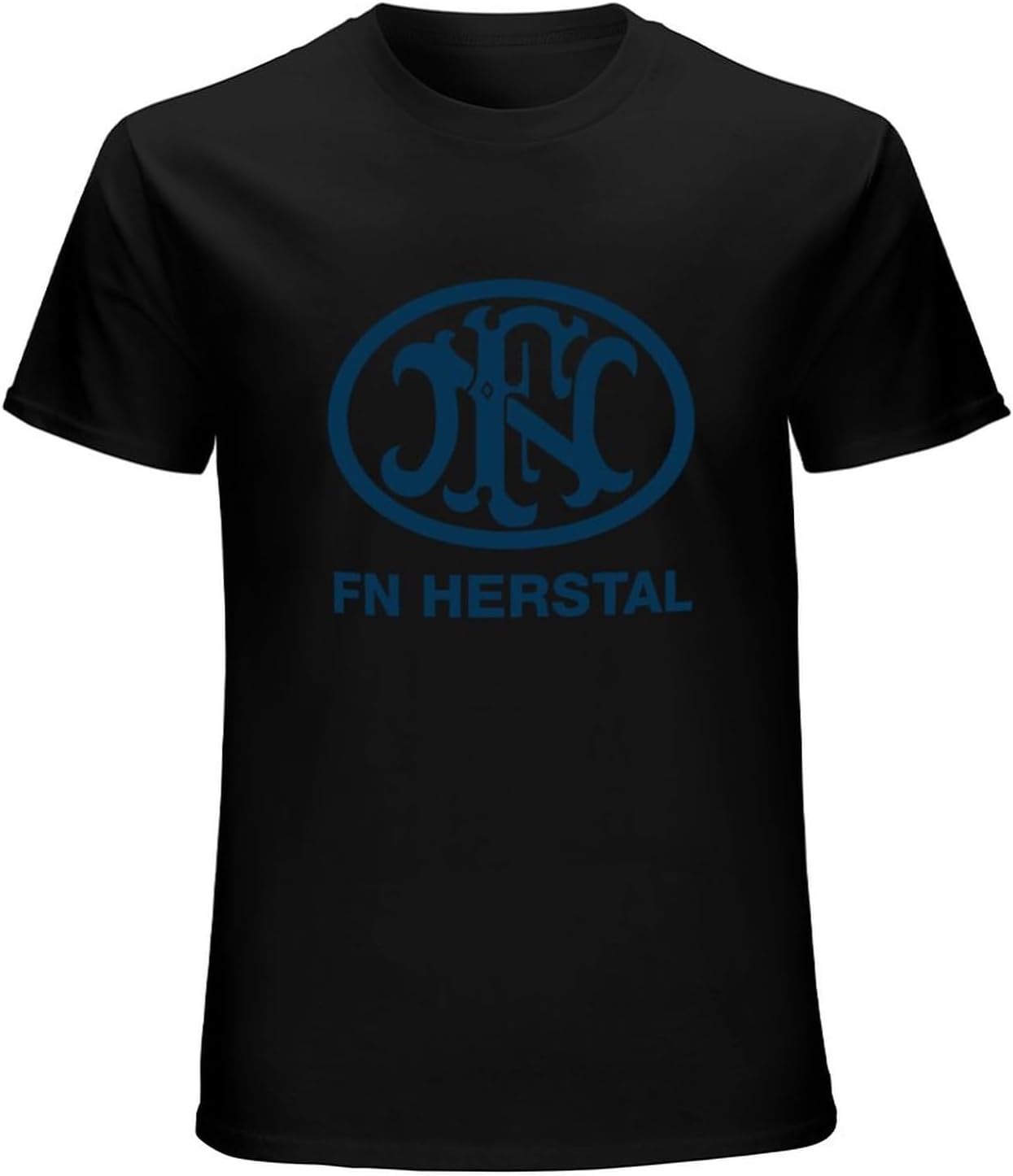 Men s Summer T Shirt FN Herstal Crew Neck t Shirt 4XL