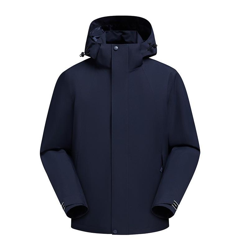 Herren Damen Outdoor Wasserdicht Winddicht 3-in-1 Abnehmbare Jacke Mit Fleece-Futter Wandern Camping Trekking Skifahren Radfahren