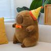 Capybara Birthday Cap Plush Toy Cute Animal Doll Room Decoration Gift Holiday