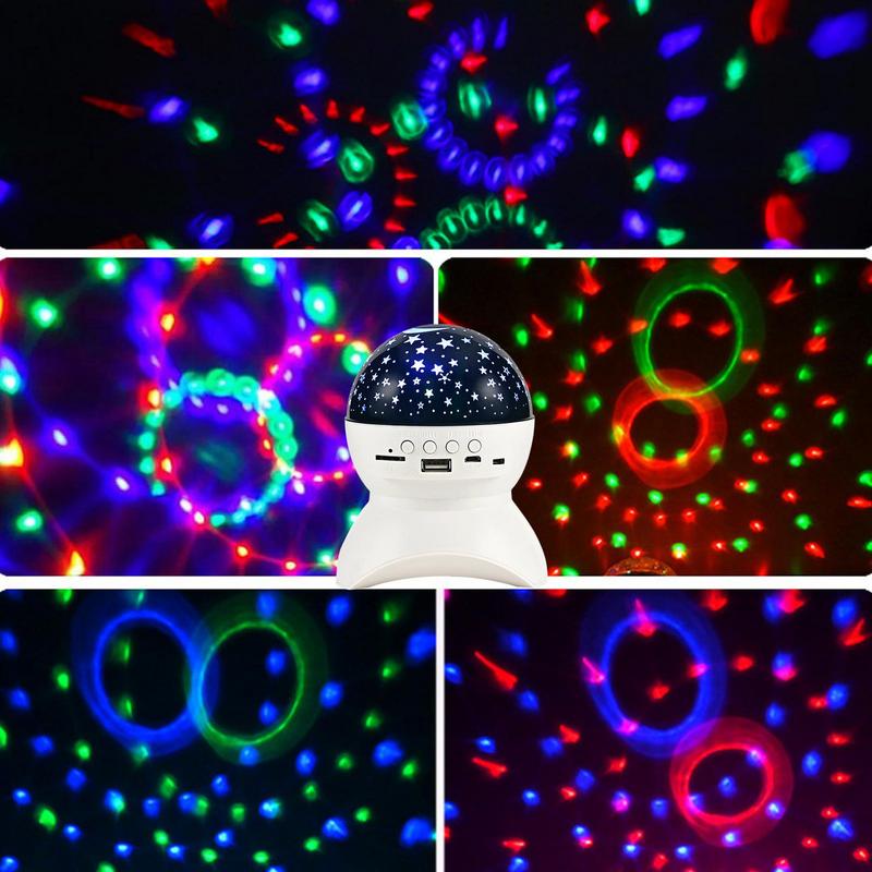 Projection Speaker Wireless Starry Projection Light Speaker Lighting Night Light Projector Projector With Speaker Colorful