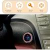 WZP 2PCS Bling Push To Start Button Cover, Crystal Rhinestone Engine Start Button Cover, Sparkling Car Interior Accessories for Women (Pink)