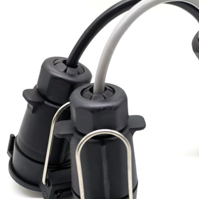 7 Way Trailer Plug Extension Cord Heavy Duty 7 Pin to 13 Pin Wiring Harness Cable Tow Wiring Connector