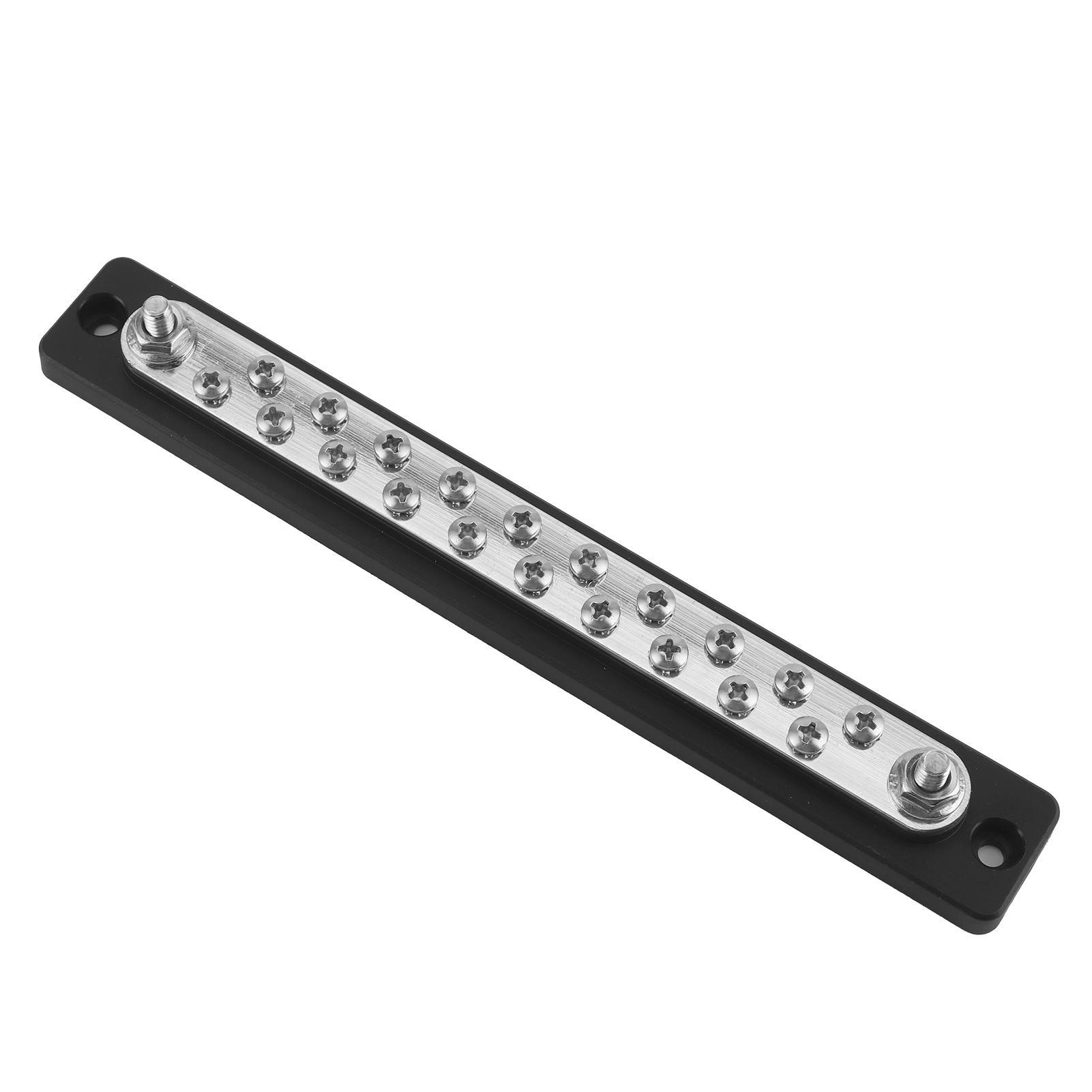

Bus Bar Board Dual Rows 20 Position 2 Studs Terminal Block 150A for Trucks RVs Vehicles