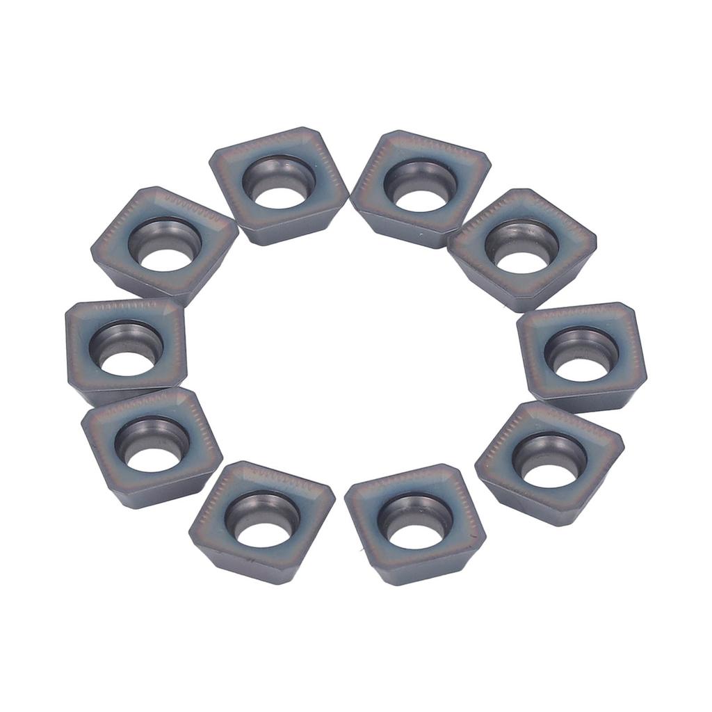 10 Stück beschichtete Hartmetall-Wendeschneidplatten Drehplatten CNC Spannklingen für Fräsmaschine
