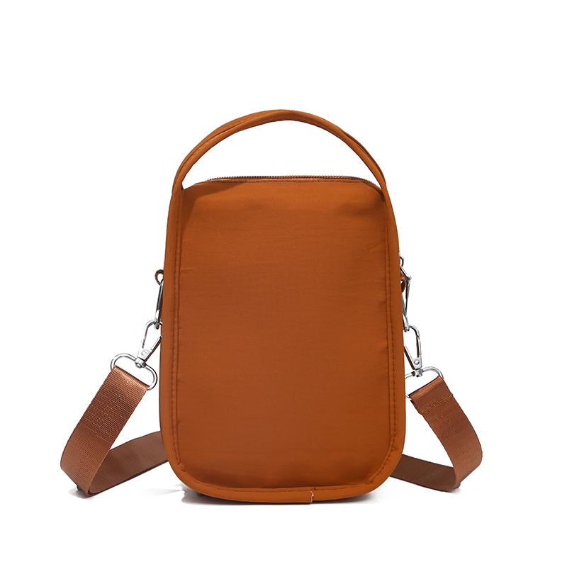 Women's Nylon Handbag Solid Color Mobile Phone Bag Multi-functional Shoulder Crossbody Bag