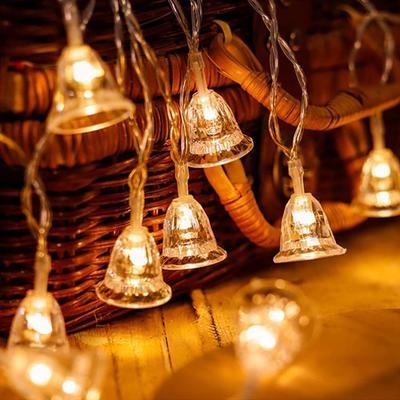 Jul Jingle Bell Ljusslinga i Plast (3m, 16 LED, Varmvit) LED Ljusslingor