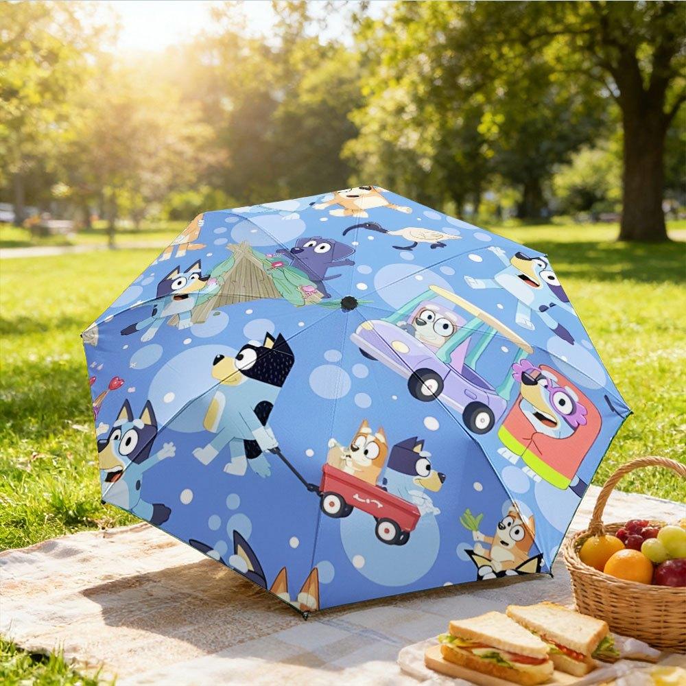 1pc a Unique And Fashionable Folding Umbrella Featuring Fun Cartoon Designs,Perfect for Birthday Gifts,Holidays,Travel,And As a Thoughtful P