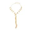 SHIXIN Sexy Leaves Tassel Long Pendent Necklace for Women Vintage Adjustable Y-Shaped Sweater Chain Party Jewelry Accessories