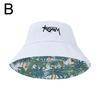 Double-sided Bucket Hat Men Women Summer Basin Cap Hip Hop Graffiti Fishing Fisherman Hat Retro Pattern Packable Sun Protection