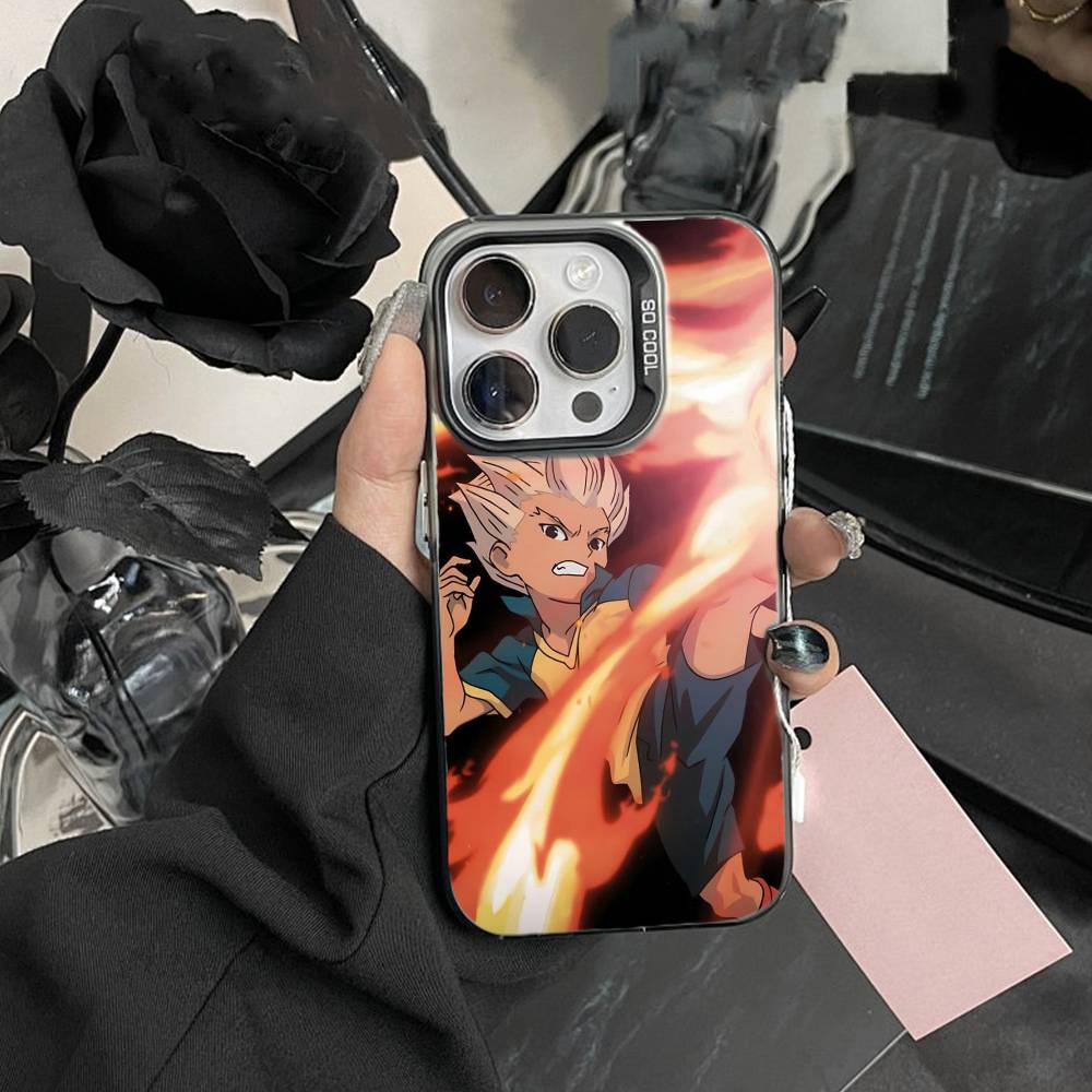 

Cool Football InazumaS Eleven 11 Phone Case For iPhone17, 16,15,14,13,12 Pro Max Black Candy Matte Shockproof Cover iPhone16pro