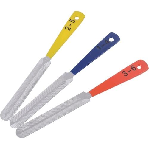 

e-waiz Напильник для порожка, Набор гитарных напильников из 3 штук, Инструмент для ремонта гитары, Обслуживание гитары, Акустическая гитара, Напильник для пропилов, Напильник для порожка