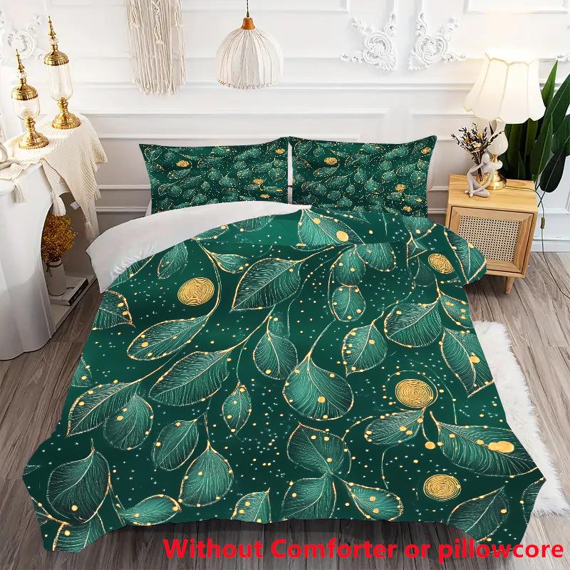 Peacock Feather 3D Digital Printing Three-Piece Set, Bedding Quilt Cover, Direct Sales