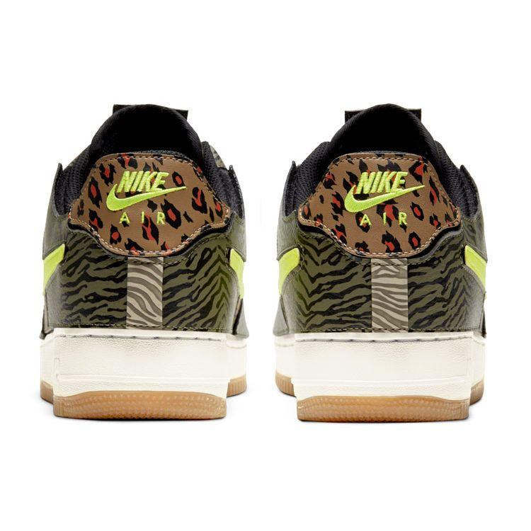 Nike Air Force 1/1 Animal Print Unisex Sneakers Green Medium-Olive Rattan DM5329-200