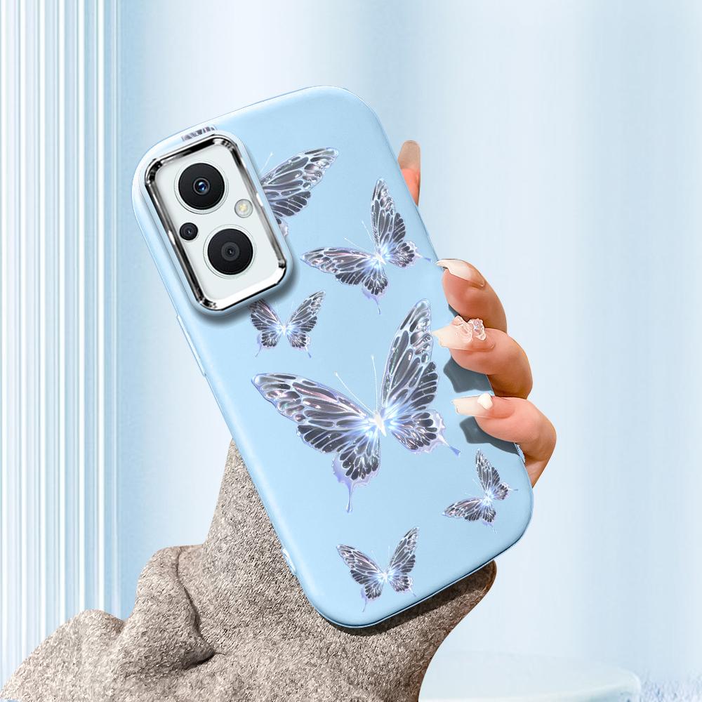 Pro Vivo V23 V25 V27 V29 V30 Y27S Y28 Y33S Y36 Infinix Hot30I Hot40 Tecno Spark20 Kreslená Černá Kočka Stříbrný Okraj Měkké Tekuté Silikonové Ochranné Pouzdro