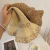 Boho Lafite Straw Hat UV Protection Weave Straw Cap Casual Woven Fisherman Hat  Holiday