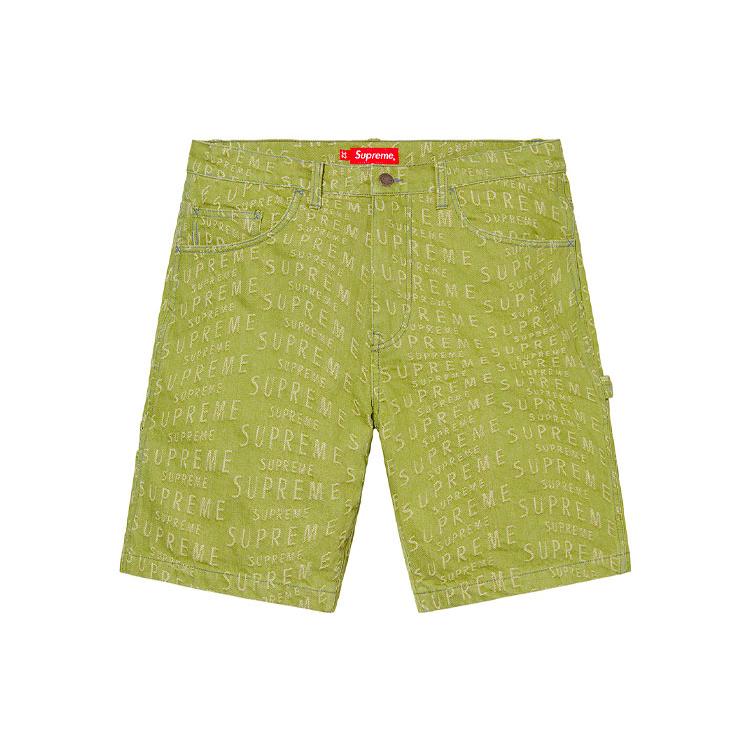 Supreme Warp Jacquard Logos Denim Painter Short SUP-SS21-835