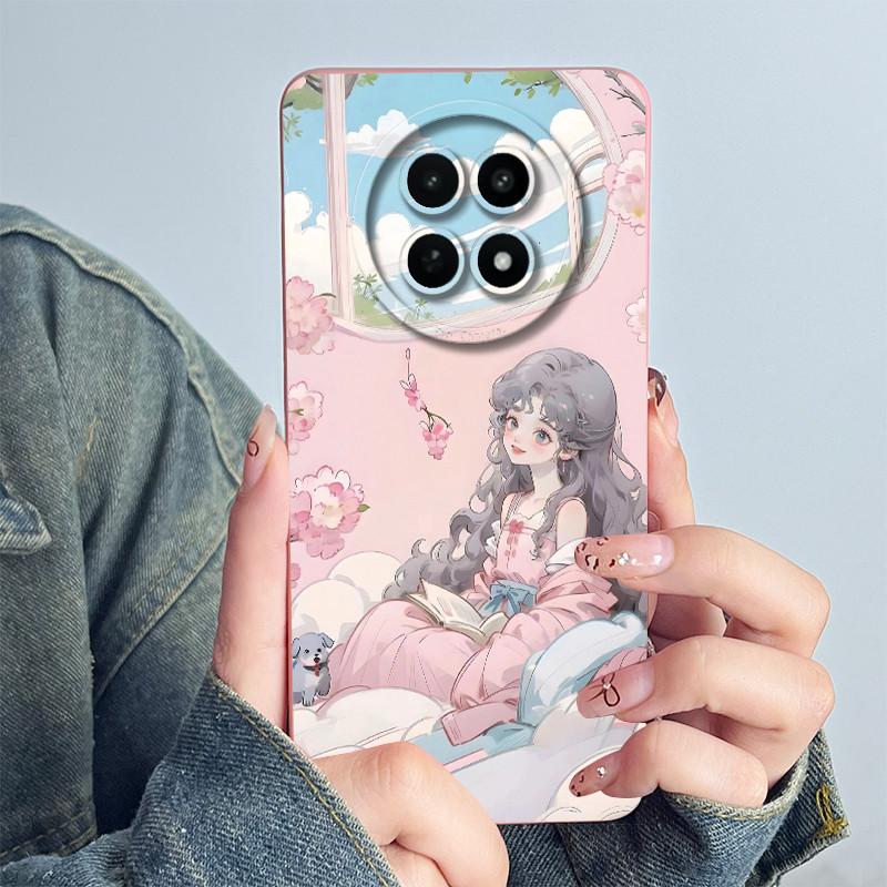 Für Realme 12 5G 12X Narzo 70X Handyhülle RMX3999 RMX3997 Funda Weiches Silikon Süß Bemalt Mode Coque Mit Blumenmuster Abdeckung