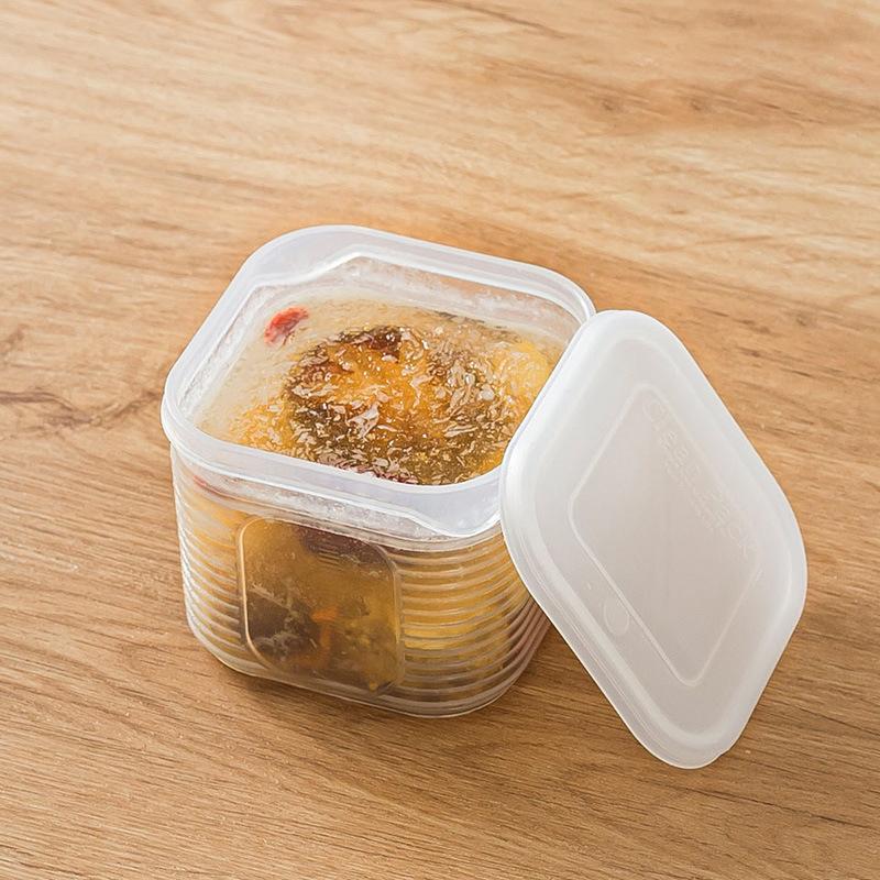 Контейнер для хранения продуктов 6 отделений Коробка для сохранения свежести овощей и фруктов с крышкой для холодильника Кухонная банка для хранения специй и приправ S