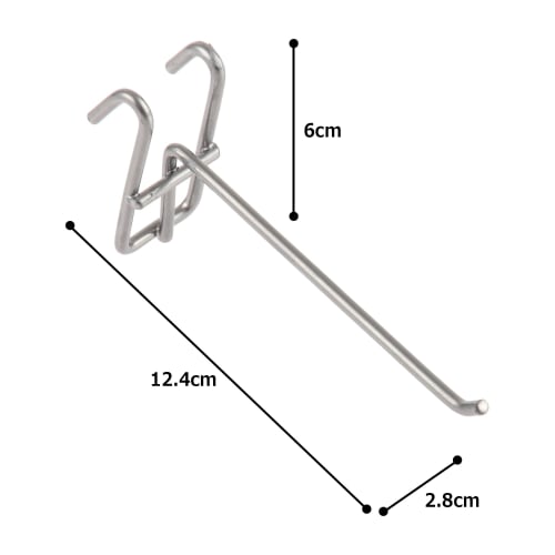 Iris Ohyama Mesh Panel Hook 100mm Silver MPA-F10