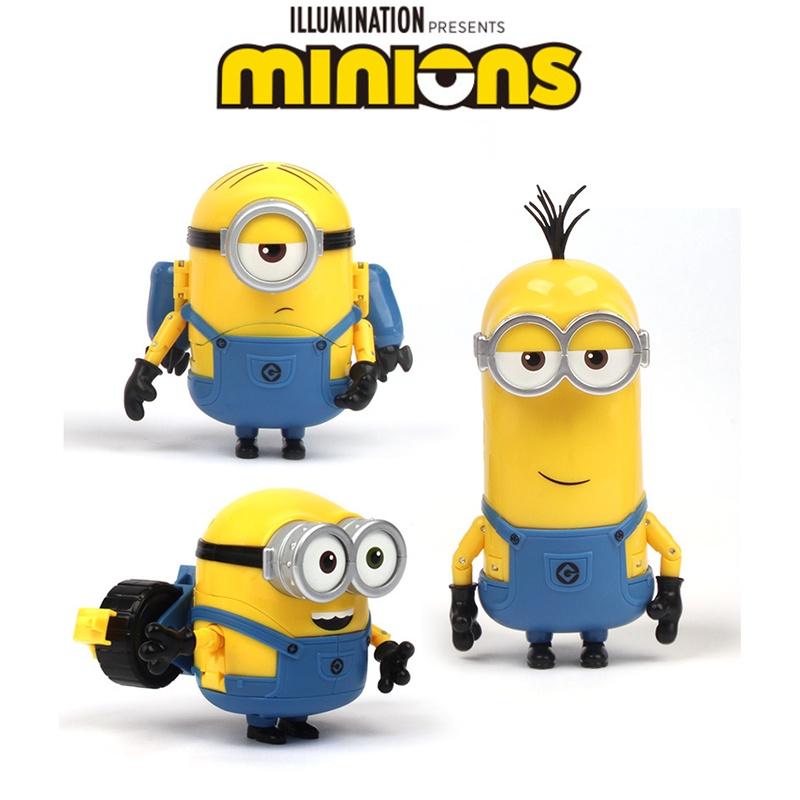 Despicable Me Minions Kevin Stuart Bob Action Figure Deformation Model Toy Car Collect The Entire Line For Maximum Action!