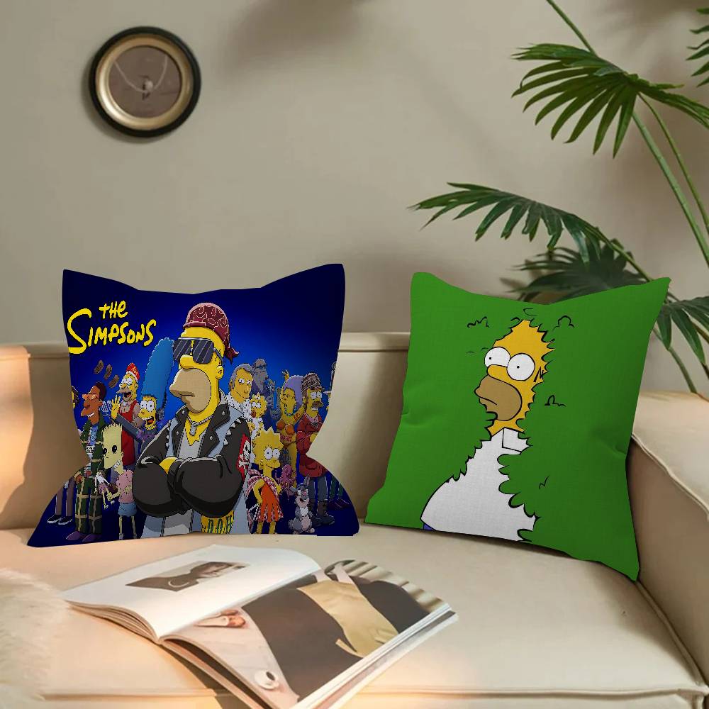 Cartoon cool The S-Simpsons Cushion Cover Polyester Sofa Cushions Decorative Throw Pillows Home Decoration Pillowcover