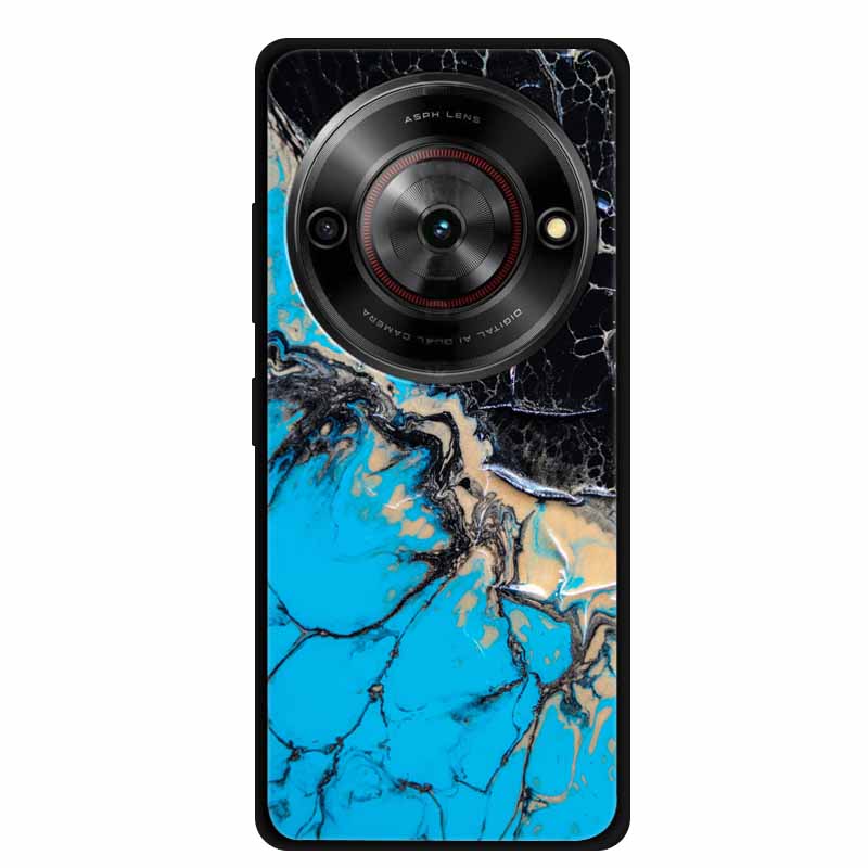 

For ZTE Blade A75 5G Case Original Soft Silicone TPU Phone Cases Back Cover For ZTE Z2357N Scenery Shockproof Protective etui ZTE Blade A75 5G