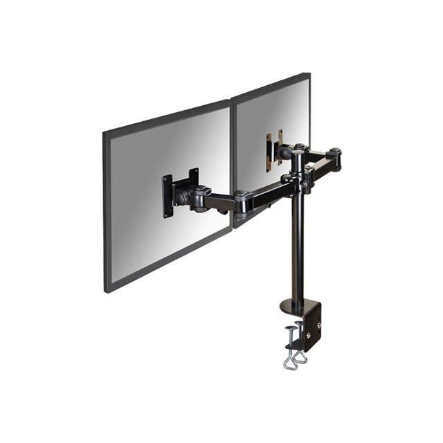 Support de bureau pour 2 écrans LCD - NEWSTAR Full Motion Dual Desk Mount (clamp) FPMA-D960D - Noir