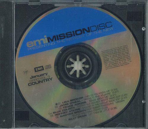 CD РАЗЛИЧНЫЕ Emi Mission Disc Январь Dpro Vol.  DPROVOL3 EMI MUSIC CANAD Канада КантриФолк Б/У