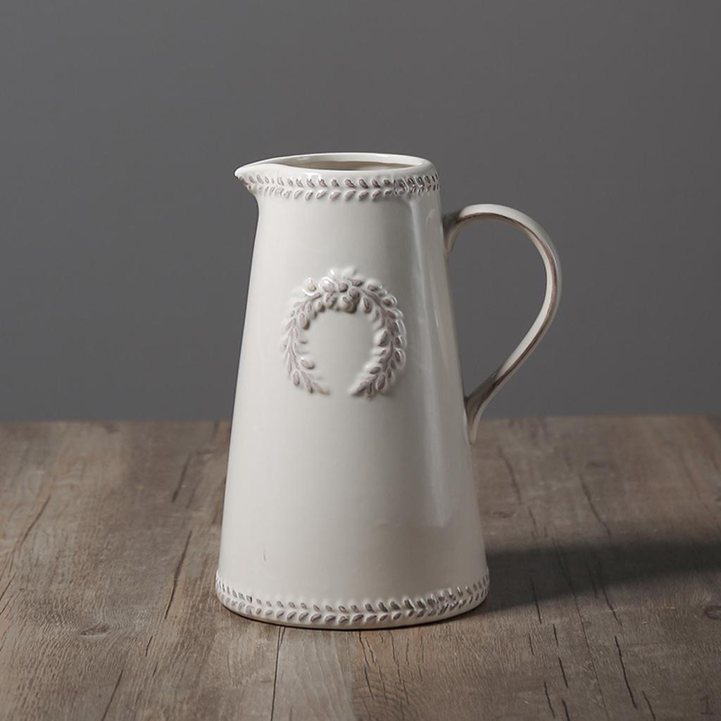 

Ваза Керамическая ваза с широким отверстием, декоративное украшение для домашнего декора 17cm Jug