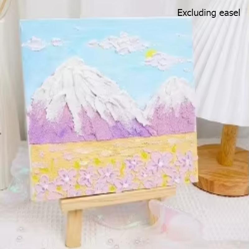 

Quartz Sand Acrylic Texture Painting Cartoon 3D Hand Drawn DIY Coloring Set Material Package Acrylic Oil Painting Pigment