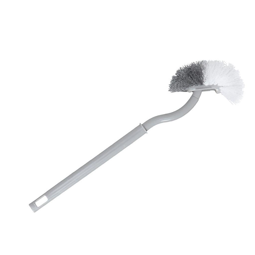 S Shaped Toilet Brush Hanging Hole Space Saving Toilet Multifunctional Scrub Brush for Bathroom Household